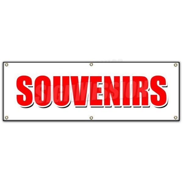 SOUVENIRS BANNER SIGN memories discount gifts tourist visit we ship